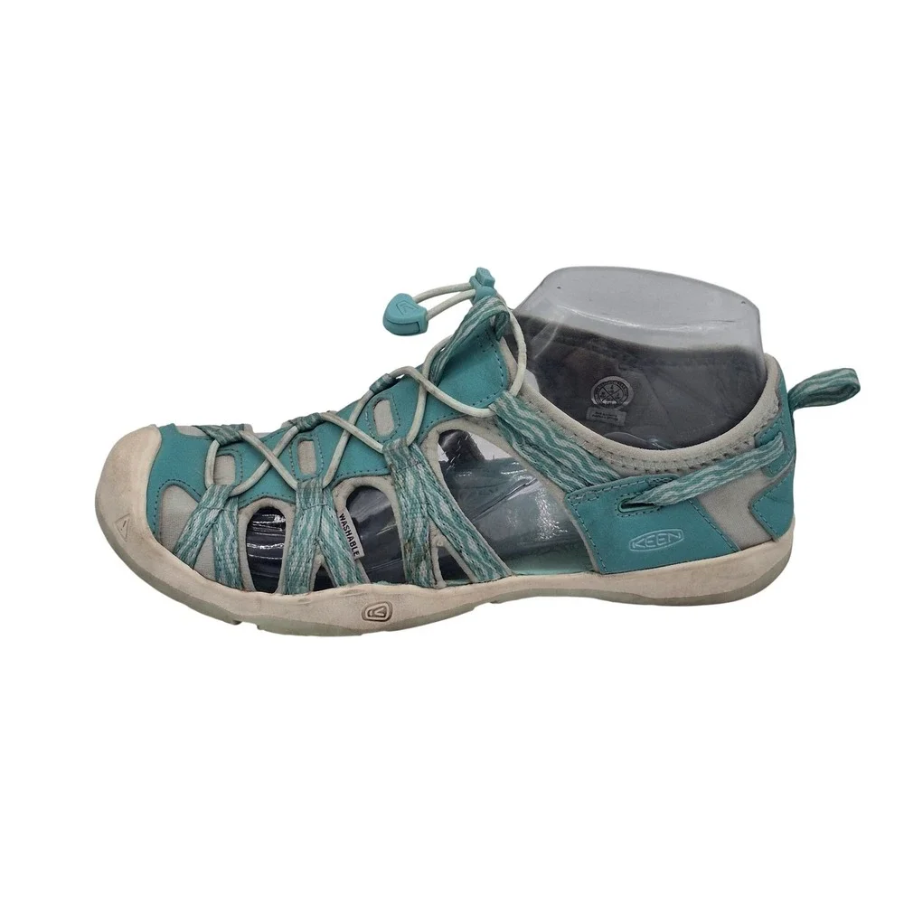 Keen Whisper‎ Sandals Youth Girls Size 4 Blue Bungee Hiking Sport Water Shoes